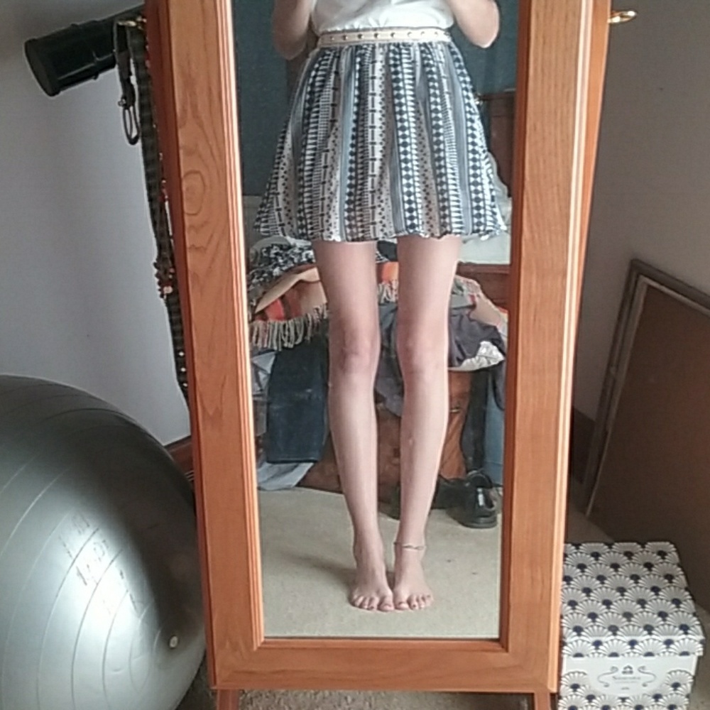High waisted skirt